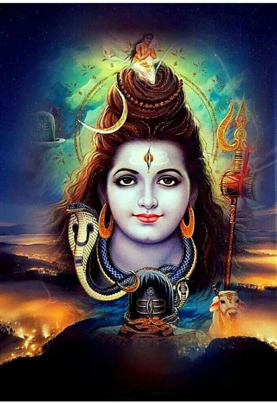 Bhagwan Shiva Lord With Trishul Photo Image Pic