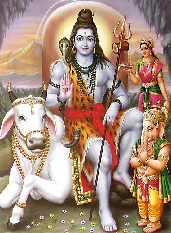 Bholenath with Ganesha Image Pics