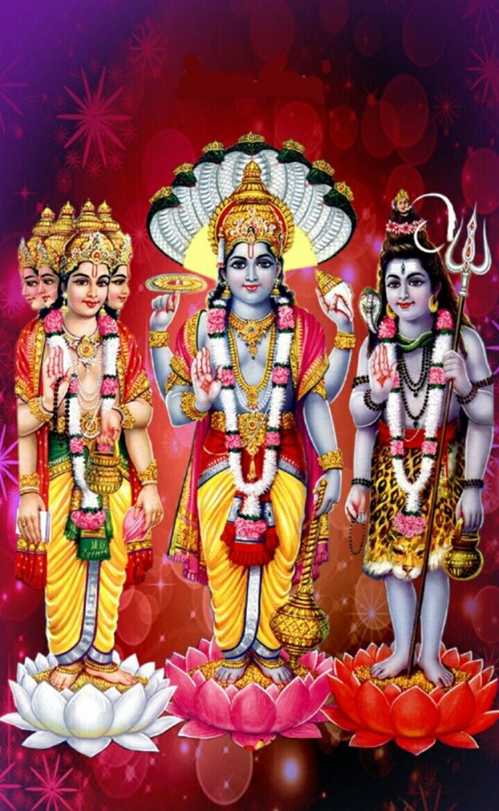 Brahma Vishnu Mahesh Image for Mobile