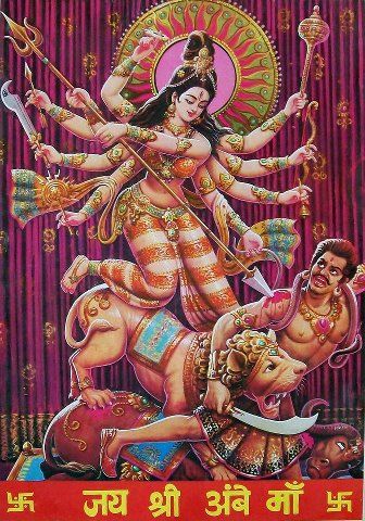 Devi Durga Killing Mahishasur Photo