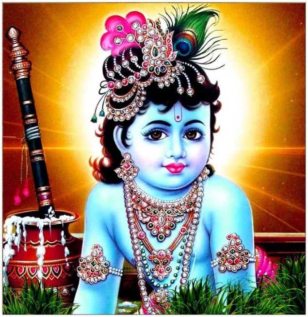 Picture of Baby Krishna God