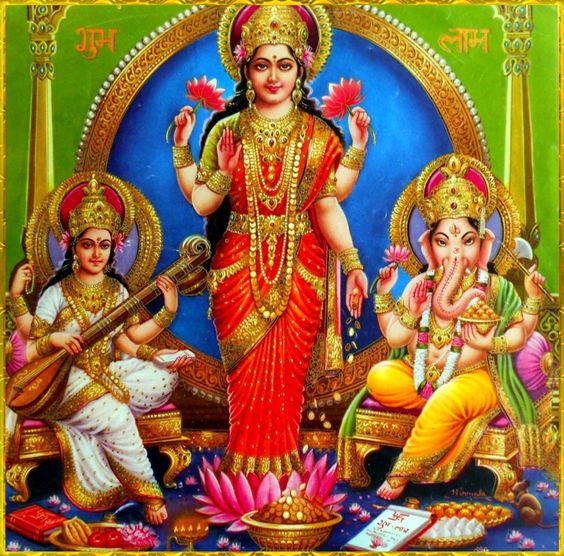 Ganesha Lakshmi Saraswathi Images