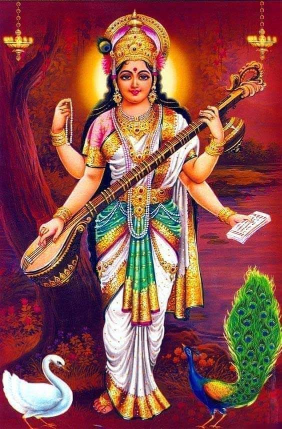 Hindu Goddess Maa Saraswati Images and Photos Gallery