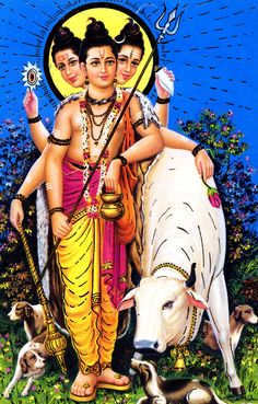 Indian Hindu God Lord Datta Image