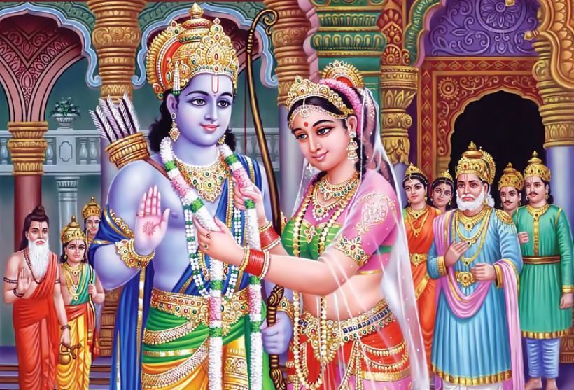 Marriage of Lord Rama and Goddess Sita Image